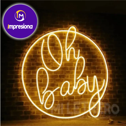 Letrero Luminoso de Baby Shower Led